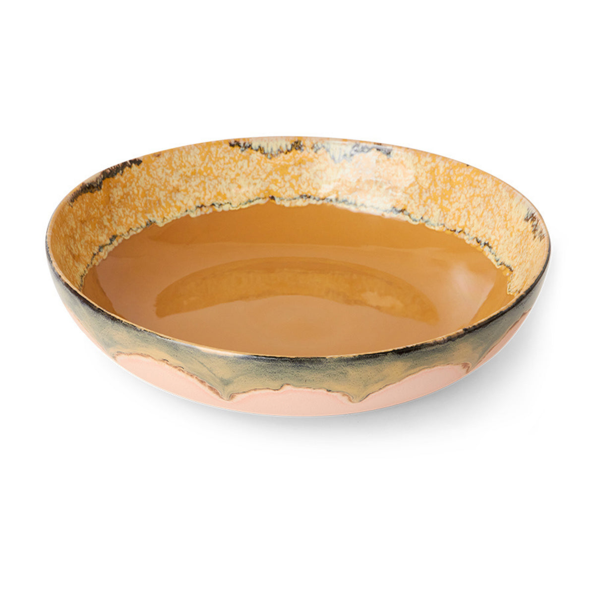 HK Living 70s Ceramics Serveerschaal Sunflower D33 - HK Living