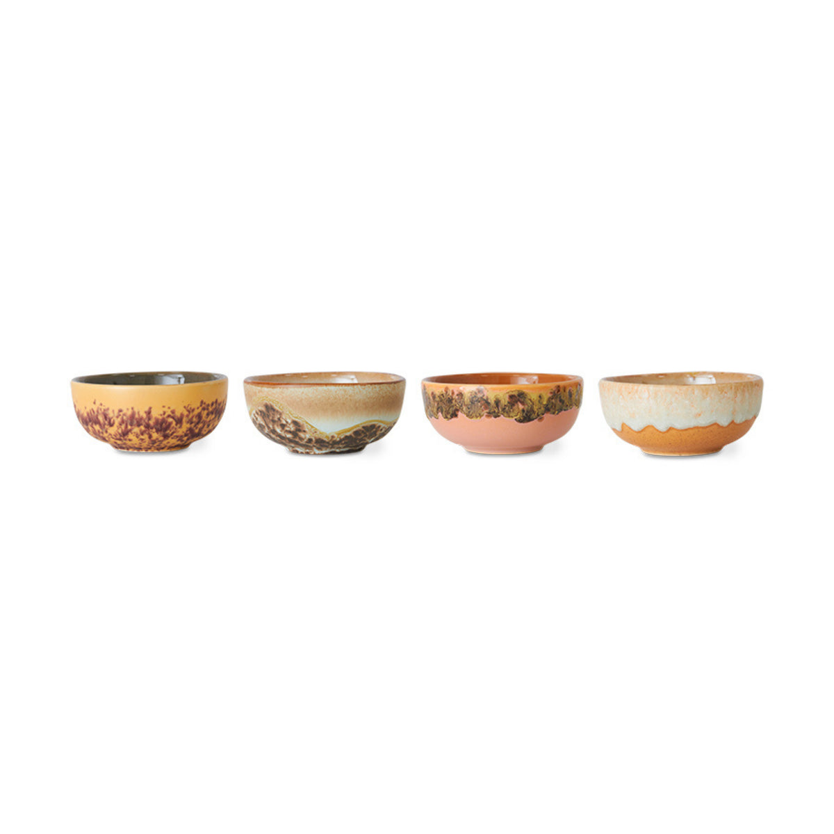 HK Living 70s Ceramics XS Kom Marine 4 st. - HK Living