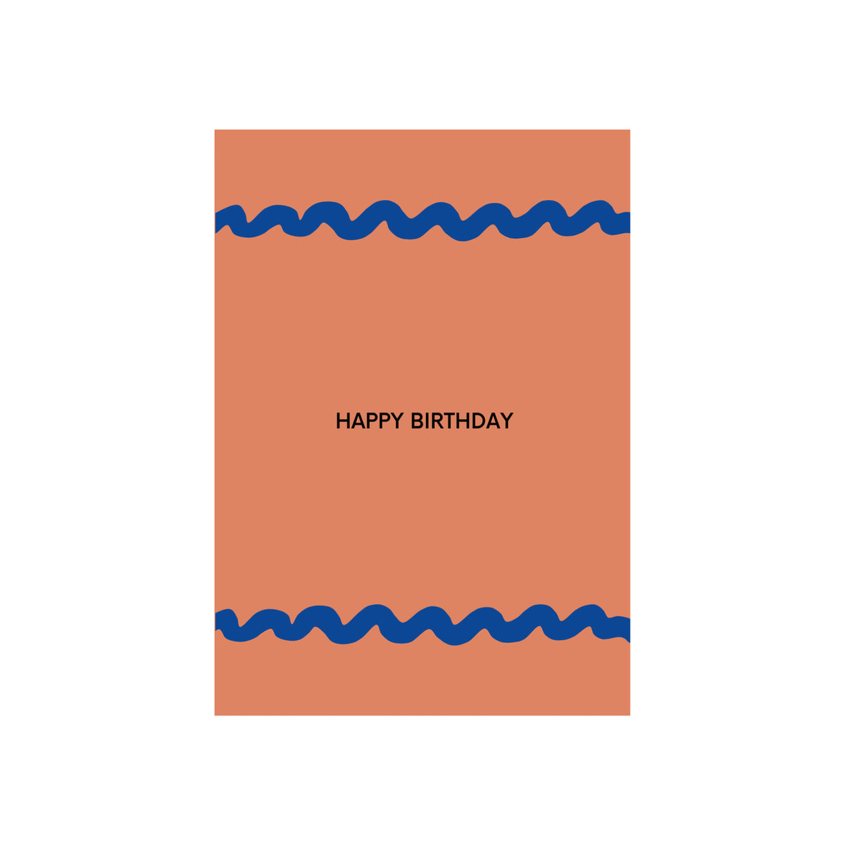 De Matriks JL Postkaart Happy Birthday Pink Dubbel van Matriks is een eenvoudige verjaardagskaart met een effen roze ontwerp en "HAPPY BIRTHDAY" gecentreerd op de voorkant.