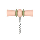 De Addison Ross Strik Kurkentrekker Roze & Groen heeft een spiraalvormige metalen punt, pastelroze en groen handvat met twee kegelvormige uiteinden en ronde groene accenten, waardoor het een stijlvolle aanvulling is op elke bar.