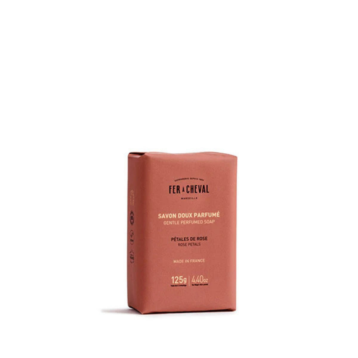 Fer à Cheval Zeep Bar Pétales de Rose 125 g - Fer à Cheval