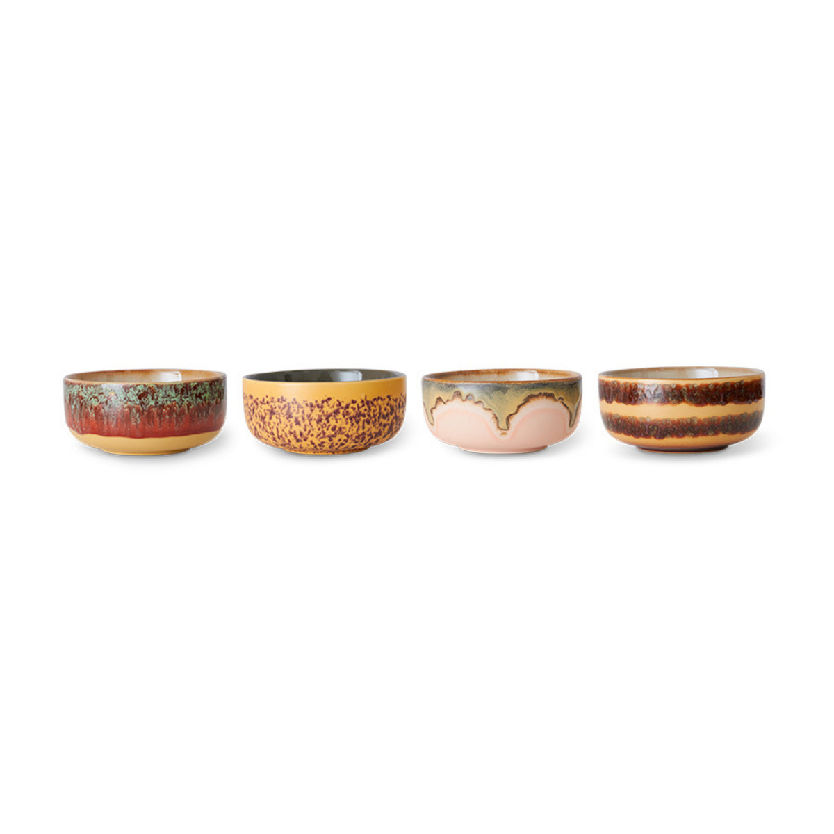 HK Living 70s Ceramics Dessertkom Harbour 4 st. - HK Living