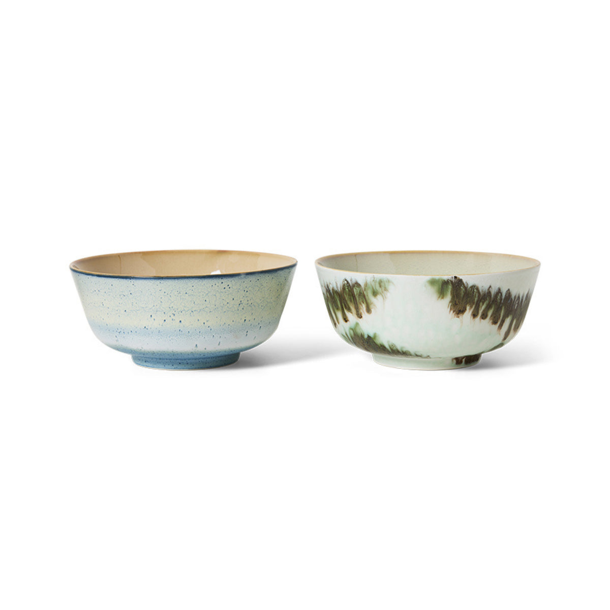 HK Living 70s Ceramics Ramen Kom Minimalist 2 st. - HK Living