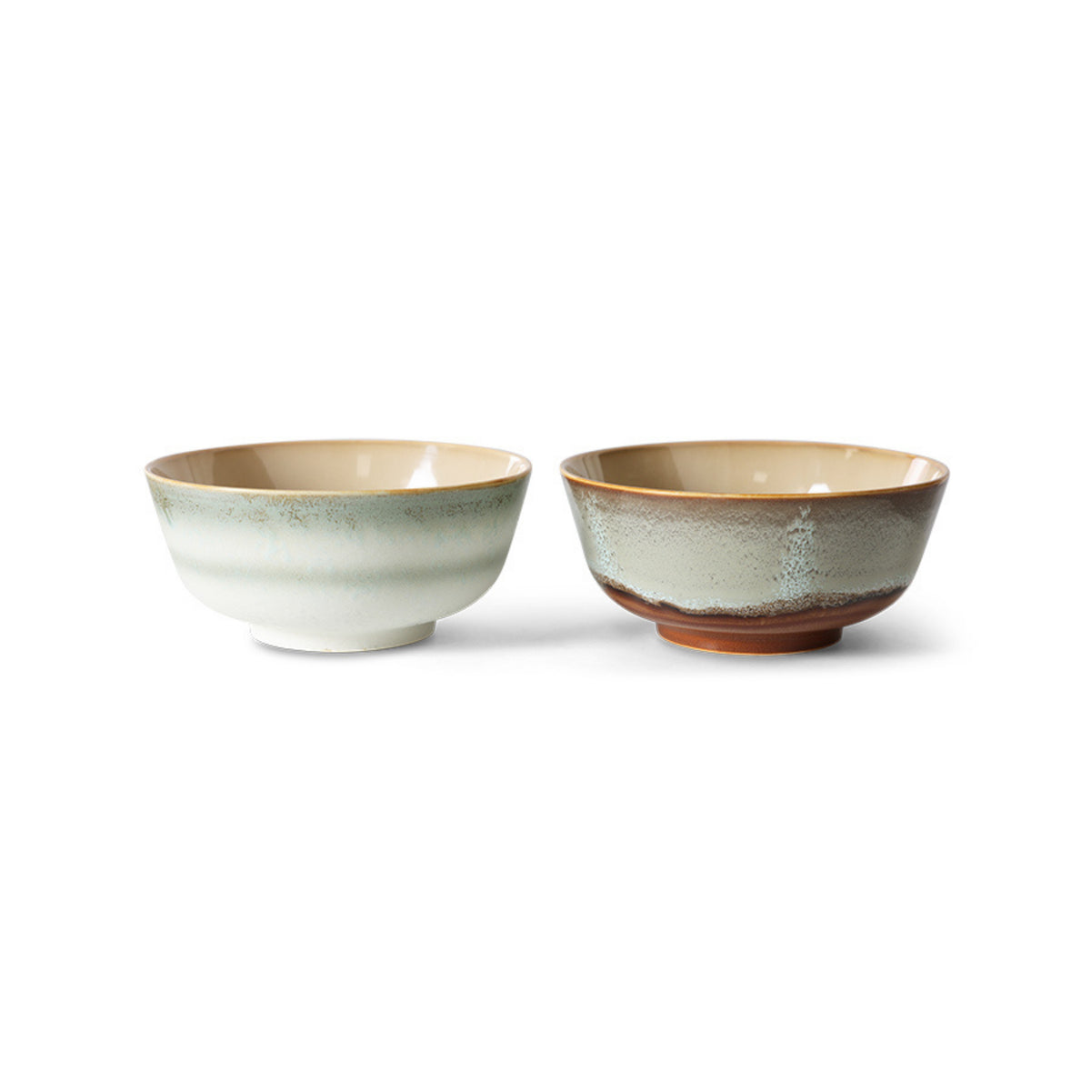 HK Living 70s Ceramics Ramen Kom Verge 2 st. - HK Living