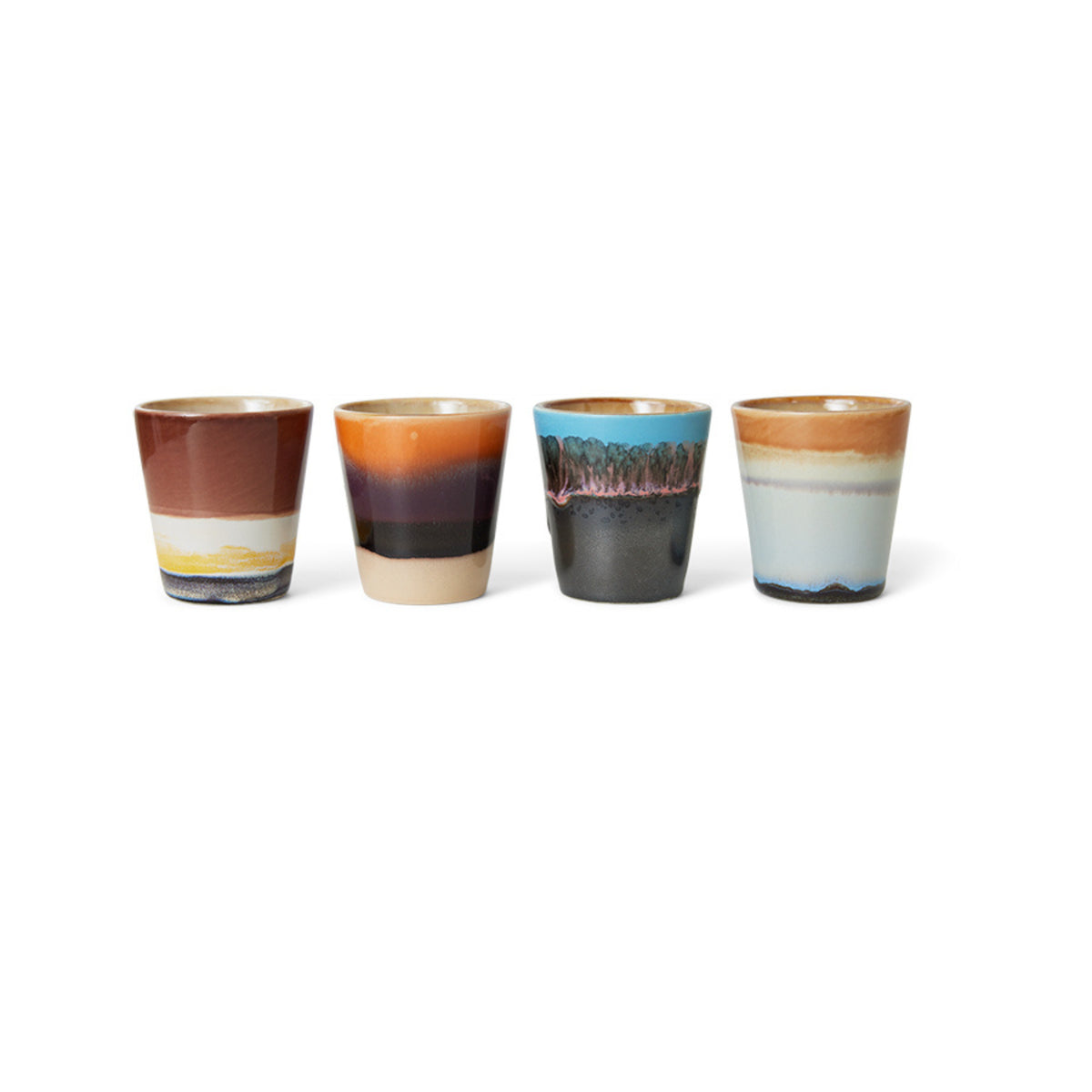HK Living 70s Ceramics Ristretto Mok Solar 4 st. - HK Living