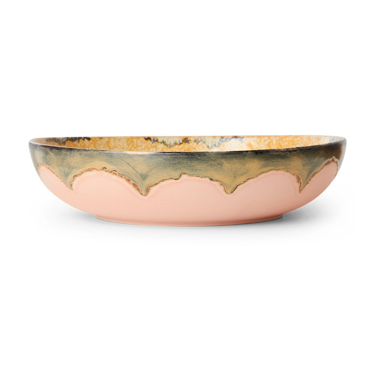 HK Living 70s Ceramics Serveerschaal Sunflower D33 - HK Living