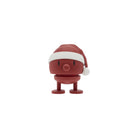 De Hoptimist Zachte Kerstman Bommel S Rood van Hoptimist is een rood, rond speeltje met een verend lijfje en kerstmuts, met een speels Deens ontwerp op een frisse witte achtergrond.