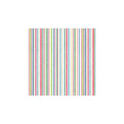PPD Papieren Servetten Linea 33/33 van PPD hebben een vierkant patroon met kleurrijke verticale strepen op wit. Ze zijn gemaakt van 3-laags FSC-papier en zijn perfect om stijl en kleur toe te voegen aan je tafelschikking.