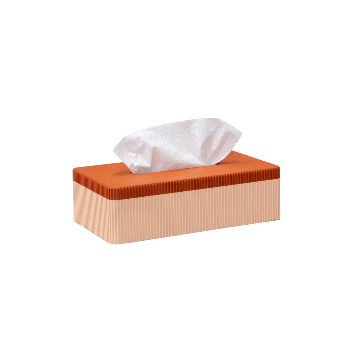 Wavy Tissuebox Nude/Metallic Brick - Wavy Design Studio