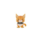 De Hoptimist Tijgerkat Oranje XS van Hoptimist is een klein, cartoonachtig figuurtje met strepen, grote oren en een roze neus - perfect als oranje decoratie of als cadeautje voor kattenliefhebbers.