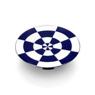 De Serax Wouters & Hendrix Fête Des Bêtes Taartschaal Blauw Wit is een ronde keramische taartschaal van Serax, met een opvallend blauw-wit geometrisch patroon dat doet denken aan een dambord of bullseye.